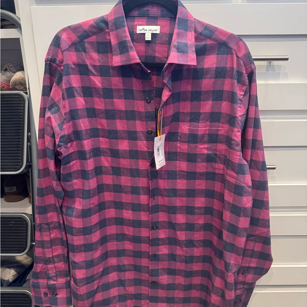 Peter Millar Button Down Size L NWT